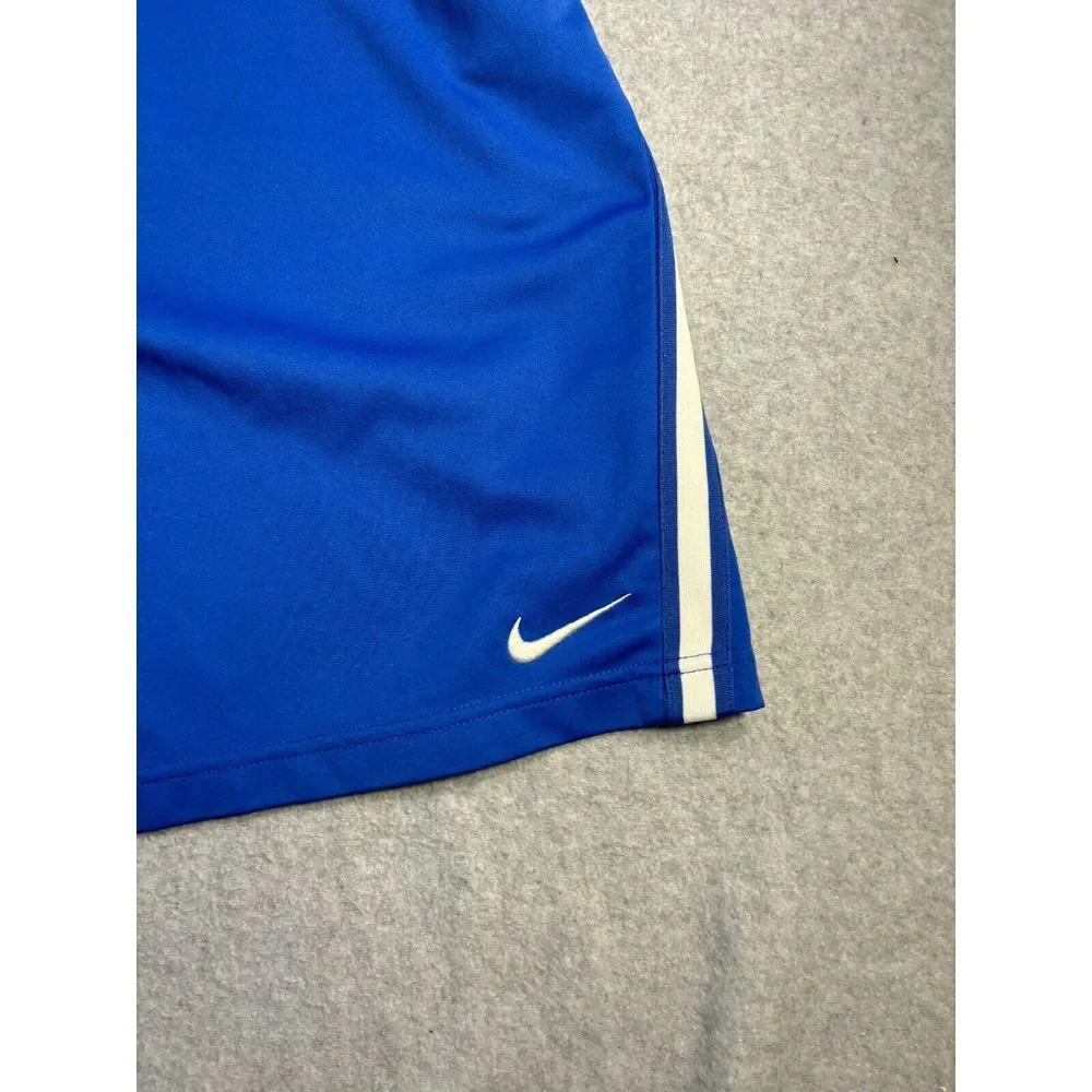 Nike Activewear Shorts Mens Size‎ XL Blue Pockets Elastic Waist Drawstring Logo